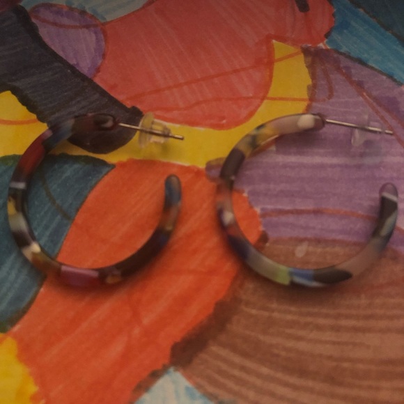 Homemade Acrylic Design and Style Earrings - Picture 2 of 3